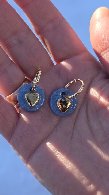 auskari es mīlu... zili